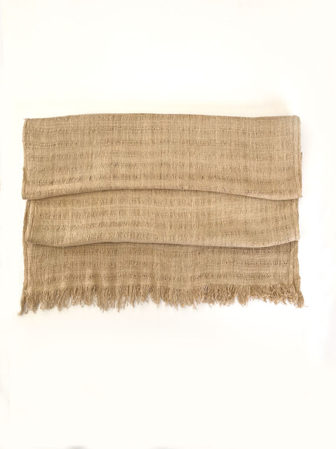 100% Lotus Silk Scarf - Latte