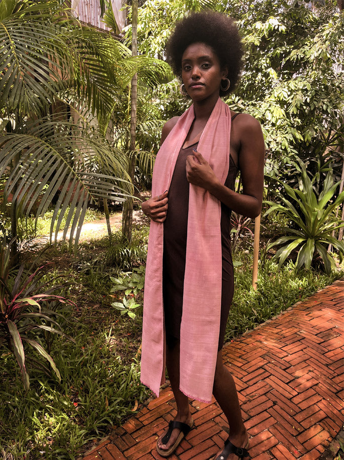 100% Lotus Silk Scarf- long