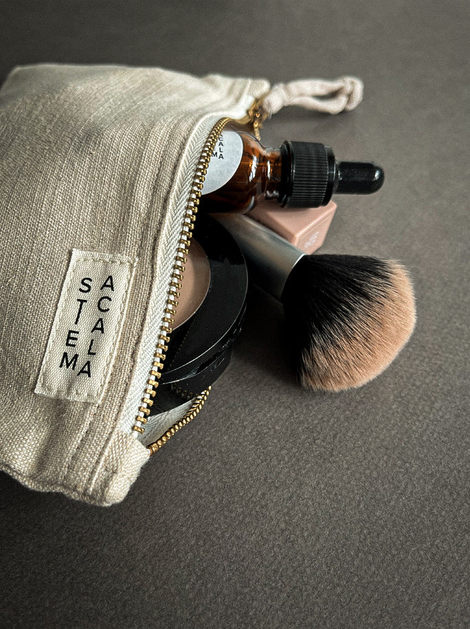 Lotus Silk Cosmetic Bag