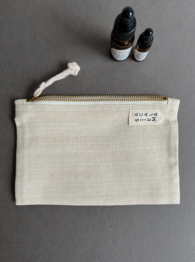 Lotus Silk Cosmetic Bag
