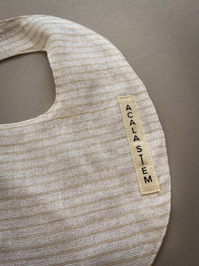 Lotus Silk & Muslin Organic Luxury Baby Bib