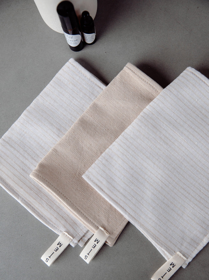 20% Lotus Silk Muslin Face Washer